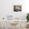 Stupell Industries Indigo Chinoiserie Flower Vase Framed Print Under Glass, design by Petal Prints Design